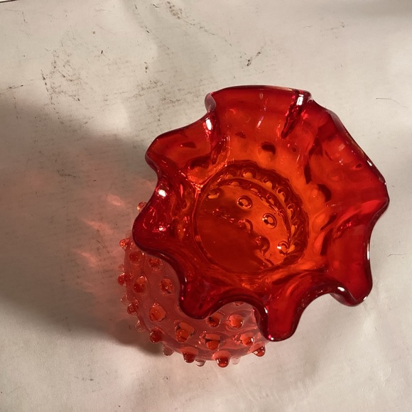 Mid century Empoli Italian spike hobnail vase - Picture 7 of 7